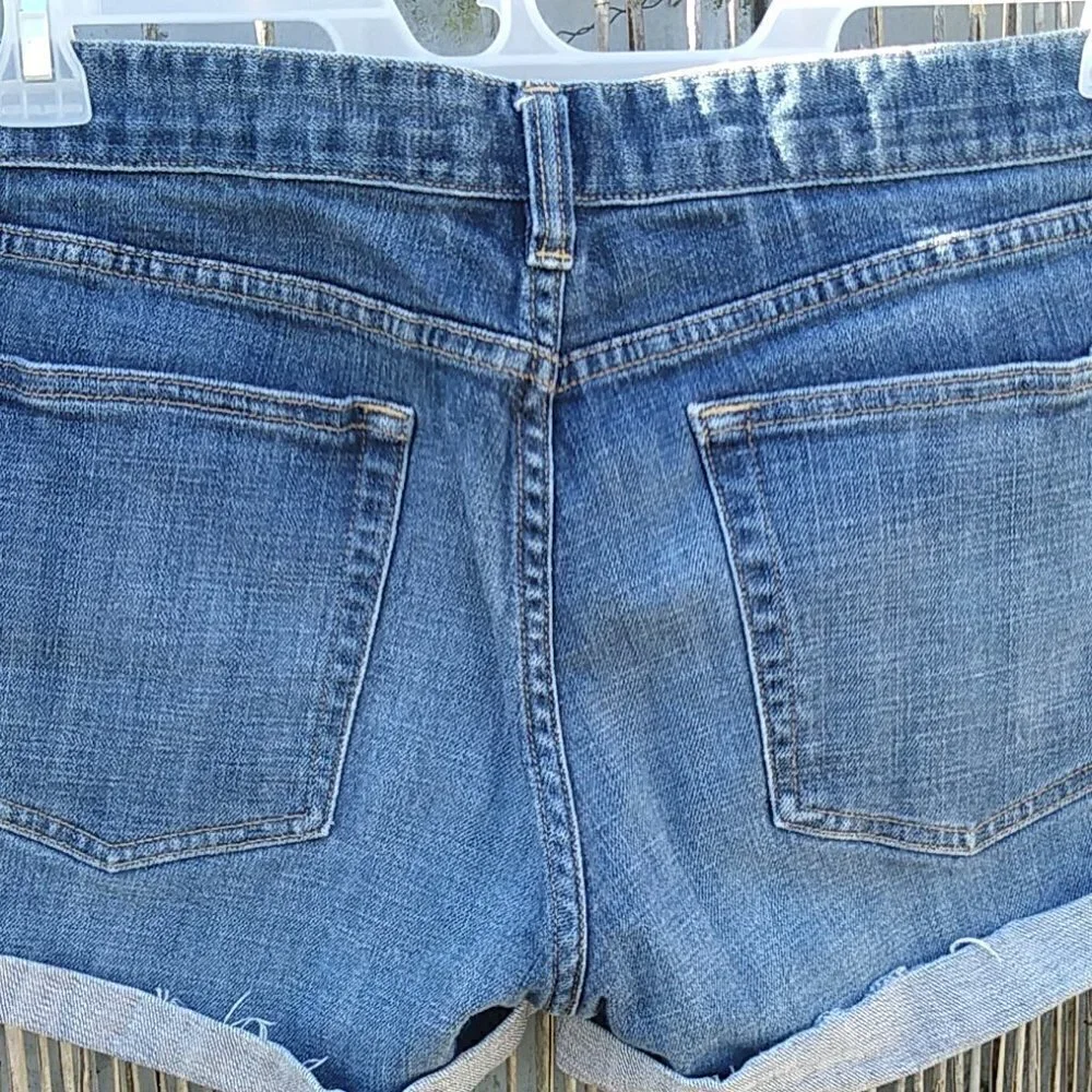J. Crew HipSlung Stretch Denim Shorts - 12 SP